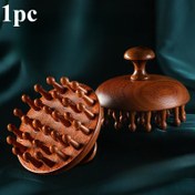 Resim Çok Fonksiyonlu Ahşap Disk Masaj Tarak - Saç Derisi Meridianı Temizleme, Saç Bakımı ve Sağlık Tarak, Çözülmeyi Önleyici Oluklar, Tüm Saç Tipleri İçin Ergonomik Tutma Kolu, Doğal Ahşap Tasarım, Dayanıklı ve Saç Derisi Üzerine Nazik 