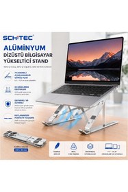 Resim ScHitec 3369 Alüminyum Ayarlı Laptop Macbook Matebook Notebook Yükseltici Stand 