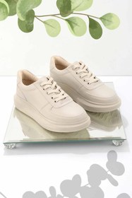 Resim Bambi Bej Kadın Sneaker K01179085109 