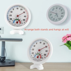 Resim Çift Göstergeli Dayanıklı ABS Plastik Termometre - Pil Gerektirmez, Pil Gerektirmez, İç/Dış Mekan Kullanımı, Ofis, Ev, Depo, Seracılık, İç Mekan Sıcaklık İzleme | Çift Göstergeli Ekran | Dayanıklı Plastik İnşaat, Ev Termometresi 