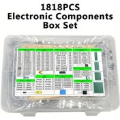 Resim Chuangyinshop 1818 Parçalık Elektronik Komponent Seti Dıy Elektronik Arduino Raspberry Pi Uyumlu 