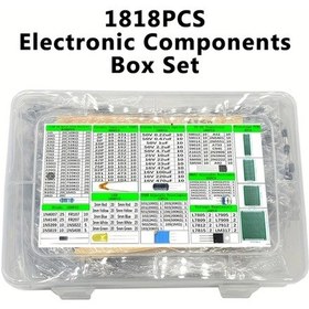 Resim Chuangyinshop 1818 Parçalık Elektronik Komponent Seti Dıy Elektronik Arduino Raspberry Pi Uyumlu 