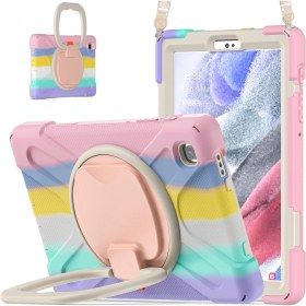 Resim Kaneed Deri Tablet Kılıf Samsung Galaxy Tab A7 Lite T220 / T225 Kahverengi (Yurt Dışından) 
