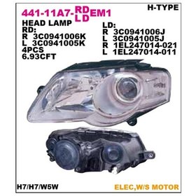 Resim DEPO/3C0941005J/FAR PASSAT 06-09 HELLA TİP SOL 