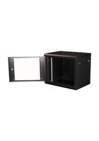 Resim Lande 9u 19" Duvar Tipi Rack Kabinet Genişlik: 600 Mm Derinlik: 450 Mm Siyah Demonte 