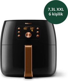 Resim Philips Airfryer XXL HD9867\u002F90 7.3 lt Yağsız Fritöz 