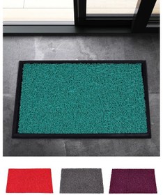 Resim Ekonomik Dezenfektan Havuzlu Renkli Kıvırcık Hijyen Paspas 