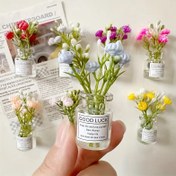 Resim 8 adet Mini DIY Vazo Seti - 2025 Yeni Sevimli Küçük 3D Vazo Eğlenceli Dekorasyon, Noel, Cadılar Bayramı Süsleri, Sonbahar Ev Dekoru Koleksiyon Figürleri 
