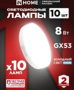 Resim In Home Led Ampuller Gx53 8w 6500k 10 Adet. 178274598 