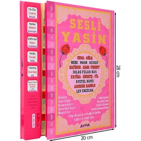 Resim Sesli Yasini Şerif - Rahle Boy - 224 Sayfa - Pembe Renkli - 