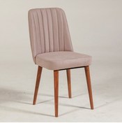 Resim Ahşap Sandalye Ceviz Taş 