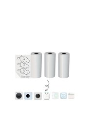 Resim NorthAK Mini Yazıcı Rulosu Şeffaf 4 Adet Yapışkanlı 57x25mm rulo Ebatı 