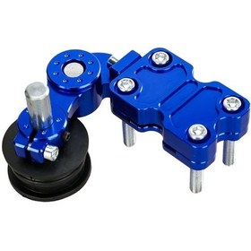 Resim Hightower 1 Adet Evrensel Cnc Alüminyum Zincir Ayar Aleti, Mavi Bisiklet Ve Motosiklet Zincir Gerdirme Aparatı 