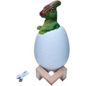Resim Szypzstore 3d Gece Lambası Parasaurolophus Yumurta Masa Lambası 3 Renk Dokunmatik Karikatür Masa Lambaları Ev Dekor Çocuk Doğum Günü Hediyesi Için Nj2cgs Beyaz 
