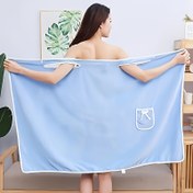 Resim Kadınlar İçin Ultra Yumuşak Mercan Kadife Bornoz - Kalın Emici Spa Sabahlığı, Solma Dirençli ve Sadece Elde Yıkanabilir, Sıcak Banyo, Kaplıca ve Rahatlama için Çağdaş Tarz 
