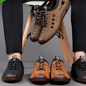 Resim Erkek Modası Loafers - Yuvarlak Burunlu, Yumuşak Üst, TPR Taban, Hafif ve Nefes Alabilen Bahar ve Yaz İçin Rahat Ayakkabılar | Şık Loafers | Konforlu Ayakkabılar 