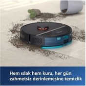 Resim Philips Akıllı Robot Süpürge Islak ve Kuru Temizlik Wi-Fi Androdi-Ios Bağlantı 