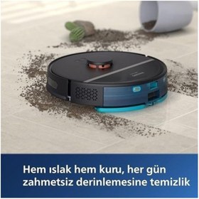 Resim Philips Akıllı Robot Süpürge Islak ve Kuru Temizlik Wi-Fi Androdi-Ios Bağlantı 