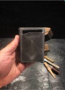 Resim Niki Leather Legend Gri Crazy Deri Akıllı Mekanizmalı Cüzdan 