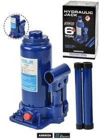 Resim Assur Asr8026 6 Ton Oto Kaldırma Krikosu Şişe Kriko Hidrolik Mavi 