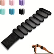 Resim Kadınlar ve Erkekler için Ayak Bileği Ağırlıkları, Evde Spor Salonu Antrenmanı, Yürüyüş, Koşu, Seyahat, Pilates, Yoga, Egzersiz, Barre, Güç Antrenmanı için Ayarlanabilir Bilek Ağırlıklı Araç, 2'li Set (Her biri 453.59g) 
