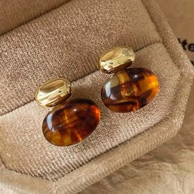 Resim 1 Çift Sonbahar-Kış Retro Şık Sentetik Reçine Yüksek Kalite Tasarım Kişilik Çok Amaçlı Küpeler, Kadınlar İçin Davet ve Günlük Kullanım (Hediye Kutusu Dahil Değildir) 