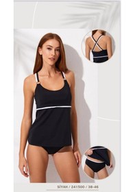 Resim Pierre Cardin Aksesuarlı Yuvarlak Yaka Tankini 241500 Çok Renkli 