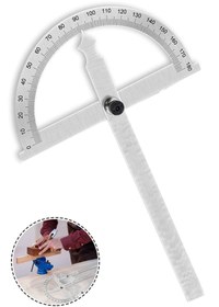 Resim Badem10 Dw Açılı Iletki Gönye Açı Ölçer 300-500 Mm Ölçüm Cetveli 