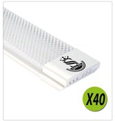 Resim 100w 120 Cm Kristal Led Bant Armatür-trafolu Beyaz Işık -40 Adet Beyaz 