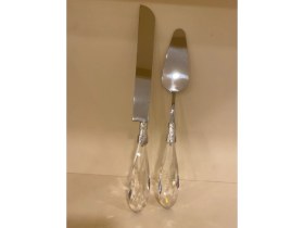 Resim Plus Home Servis Pasta Seti 2'li Model Kristal Gümüş Kod 01 