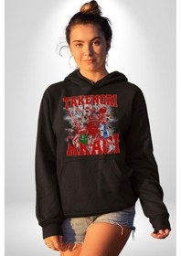 Resim Basketbol Akagi Takenori Anime Slam Dunk Karakter Kadın Erkek Siyah Kapüşonlu Sweatshirt Hoodie Siyah 