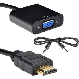 Resim Ancheyn HDMI To VGA Ses Destekli Dönüştürücü Kablo Çevirici Adaptör 4488 