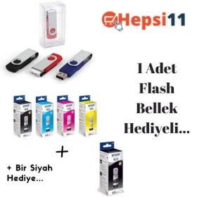 Resim Epson 103 Ecotank L5296 Orjinal Mürekkep Seti + 1 Siyah Hediye 14u440 