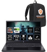 Resim ACER Nitro V15 R5 7535HS 96GB 4TB SSD RTX2050\u002F4GB 15.6'' 144Hz FHD W11P Gaming Laptop & PER4 ÇANTA 