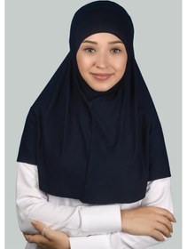 Resim Altobeh İkili Set Pratik Eşarp Hazır Türban Ve Hijab Tesettür Bonesi Lacivert 