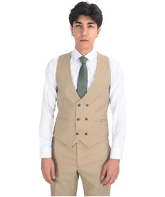 Resim Cengiz İnler Slim Fit Yelekli Erkek Takım Elbise 001 