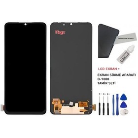 Resim Tkgz - Oppo A91 Uyumlu Lcd Ekran Dokunmatik Servis Oled + B-7000 + Tamir Seti 