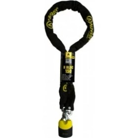 Resim Motoanl Motosiklet K-Bloc 150 Cm Zincir Kilit Kesilmeye Dayanıklı Motor Kilidi 1,5 Metre 