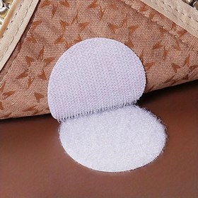 Resim 15 adet Yeniden Kullanılabilir Çift Taraflı Yapışkan Pedler - İz Bırakmayan, Kaymaz Halılar, Masa Örtüleri & Koltuk Sabitleme için - Beyaz Dacron & Spandex 