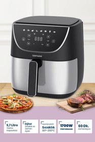 Resim GoldMaster Proinox 22 Parça Airfryer Sıcak Hava Fritöz Avantajlı Elektronik Evlilik Paketi Mutfak Çeyiz Seti 