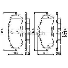 Resim Peugeot 308 II 2007-2014 Ön Fren Balatası 
