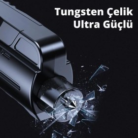 Resim Polham 2in1 Araç Cam Kırıcı ve Emniyet Kemer Kesici, Araç Içi Acil Durum Kiti, Ultra Güçlü Kırıcı ve Kesici 