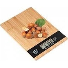 Resim Crown Crw-7023 Bambu Desenli Dijital Mutfak Tartısı Gri 