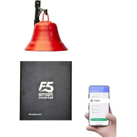 Resim F5 Smart Fabrika Mola Zil Saati Seti Tek Çanlı Set 