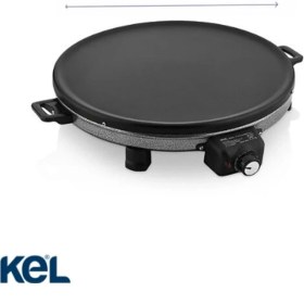 Resim Elektrikli 1550W Termostatlı Katmer, Gözleme ve Bazlama Sacı, Gri Renk 