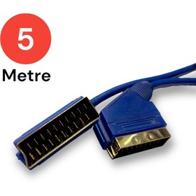 Resim Tek-İş Skart Skart Ara Kablo Scart To Scart Kablo 5 Metre 