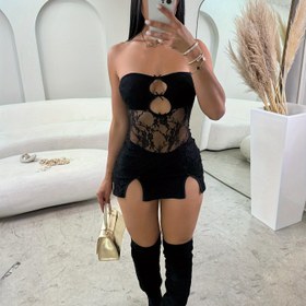 Resim Kadınlar İçin Seksi Kolsuz Parti Elbisesi - Omuz Açık/tek Omuzlu Resmi/Klub Gece Kıyafeti - Vücuda Oturan Mini Elbise - Kolay Giyimli Akşam Elbisesi, Gece Kulübü Kıyafeti, Şık Tasarım, Zarif İşçilik, Moda Tutkunları 