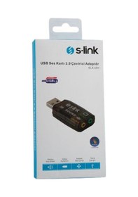 Resim S-Link Slx-U51 Usb Ses Kartı 2.0 Çevirici Adaptör (240422086) 
