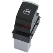 Resim MCAR Volkswagen Caddy, Passat B7,Golf 6, Touareg, Tiguan, Cam Açma Kapama Anahtarı Tekli Kromlu 5K0959855 