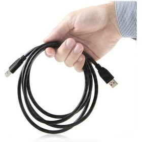 Resim 3 Metre Usb Erkek Erkek Kablo - Usb 2.0 Siyah Iki Ucu Erkek Kablo 